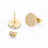 Brass Stud Earring Findings KK-G365-09MG-2