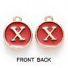 Golden Plated Enamel Alloy Charms ENAM-SZ0001-26C-X-3