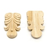 Rubber Wooden Carved Decor Applique WOOD-WH0023-33-1