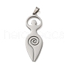 Non-Tarnish 304 Stainless Steel Pendants STAS-O005-06P-1