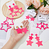 FIBLOOM 6 Pairs 6 Style Fashion Star Acrylic Dangle Stud Earrings with 316 Stainless Steel Pins for Women EJEW-FI0002-52-3