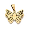 201 Stainless Steel Pendants STAS-R166-03G-1