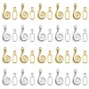 20Pcs 2 Colors Tibetan Style Alloy Hook and Eye Clasps FIND-YW0003-89-1