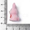Flocky Opaque Resin Pendants RESI-G105-03B-3
