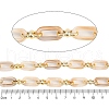 Rack Plating Acrylic & CCB Plastic Chain CHAC-H001-01J-2