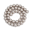 Round Shell Pearl Beads Strands BSHE-XCP0001-51-3
