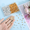 SOFPLATE 600Pcs Brass and Iron Snap on Bails FIND-SP0002-01-3