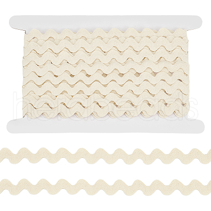 ANATTASOUL 10 Yards Cotton Wave Bending Lace Trim OCOR-AN0001-06-1