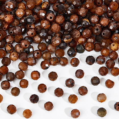  2 Strands Natural Tiger Eye Beads Strands G-NB0005-72-1