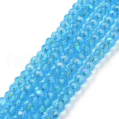 Electroplate Glass Beads Strands EGLA-A034-T10mm-L03-1