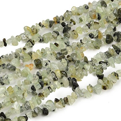 Prehnite Chip Bead Strands G-M205-11-1