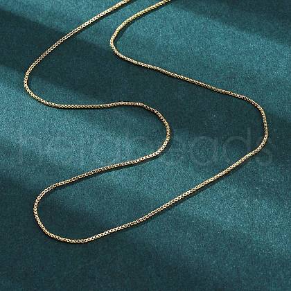 Brass Venetian Chain X-NJEW-E151-04G-1