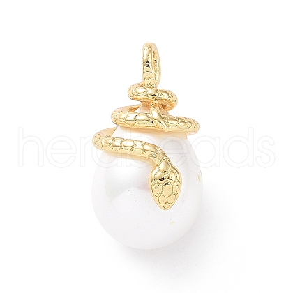 Shell Pearl Pendants X-KK-C004-09G-1