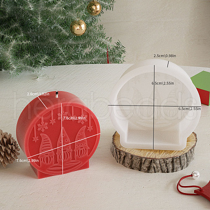 Christmas Theme Silicone Molds DIY-K073-20A-1