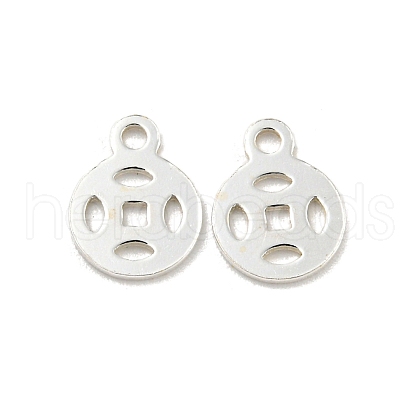 925 Sterling Silver Hollow Charms STER-C007-01A-S-1