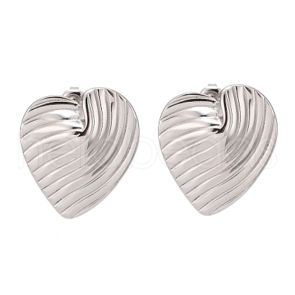 Non-Tarnish 304 Stainless Steel Stud Earrings EJEW-K268-09P-1