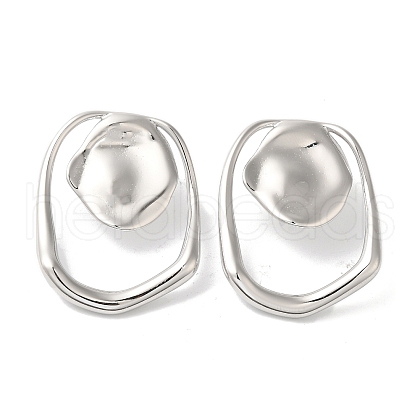 Stainless Steel Stud Earrings for Women EJEW-C110-02P-1