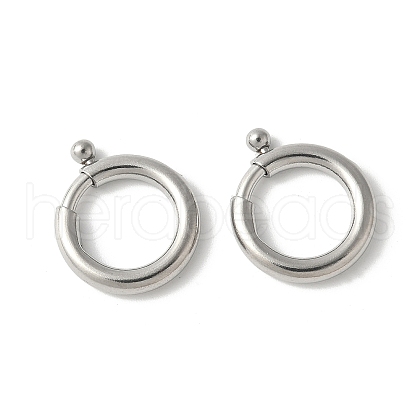 316 Surgical Stainless Steel Spring Gate Rings STAS-H234-06P-04-1