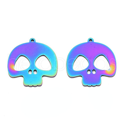 Ion Plating(IP) 201 Stainless Steel Pendants STAS-N098-092M-1