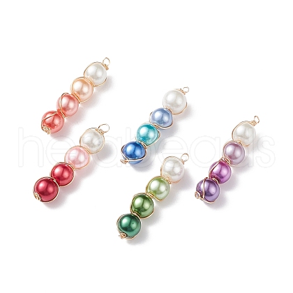Glass Pendants PALLOY-JF01879-S-1