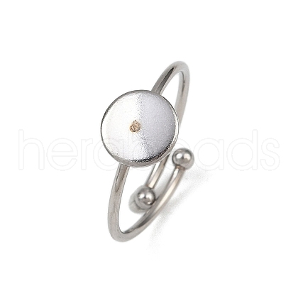304 Stainless Steel Cuff Ring Components STAS-D372-02P-02-1