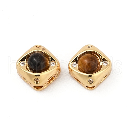Natural Tiger Eye Beads KK-P302-04G-1