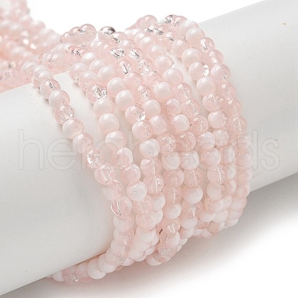 Crackle Glass Beads Strands X1-GLAA-U001-4mm-12-1