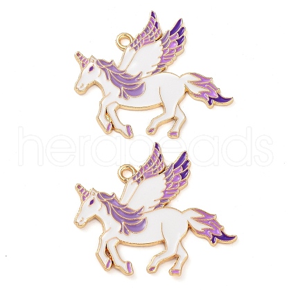 Rack Plating Alloy Enamel Pendants FIND-Q099-05B-G-1