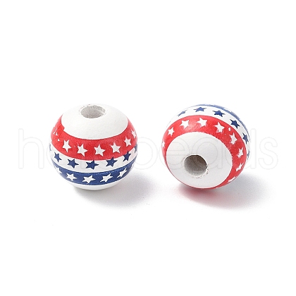 Wood European Beads WOOD-I014-01C-1