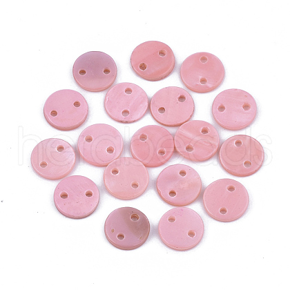 Spray Paint Freshwater Shell Links connectors X-SHEL-S276-27G-1