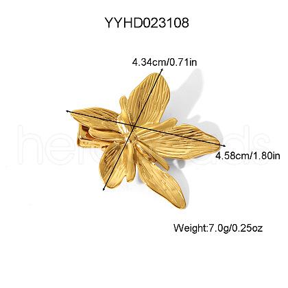 Stainless Steel Alligator Hair Clips for Women Side High-end Hair Accessory WY3870-1-1