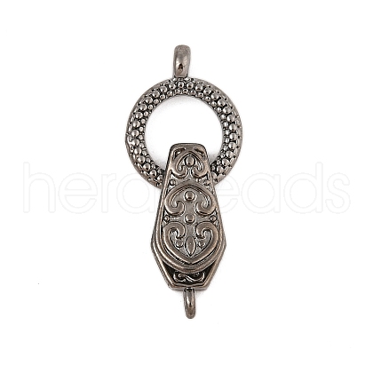 Brass Fold Over Clasps KK-L223-015B-1