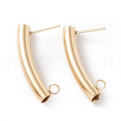 304 Stainless Steel Stud Earring Findings STAS-P308-07G-1