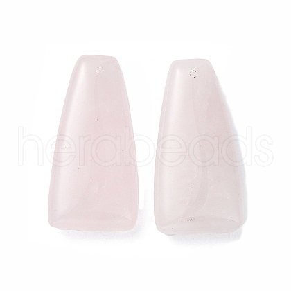 Natural Rose Quartz Pendants G-E596-01D-1