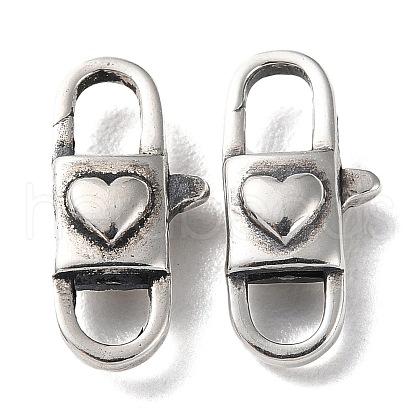 925 Thailand Sterling Silver Lobster Claw Clasps STER-D003-40AS-1