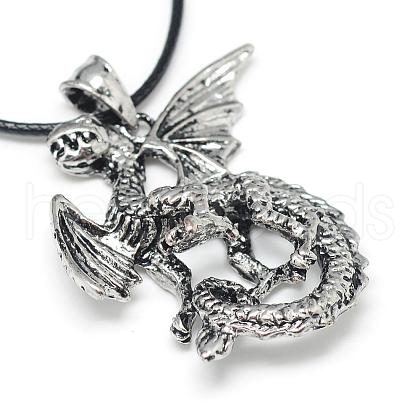 Alloy Pendant Necklaces NJEW-S381-019-1