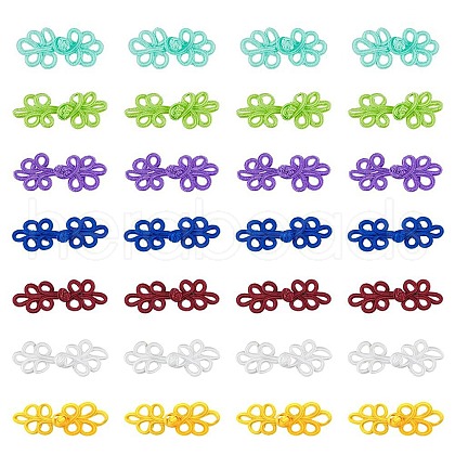 DICOSMETIC 28Pcs 7 Colors Polypropylene Buttons FIND-DC0005-11-1