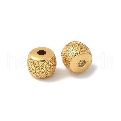 Matte Gold Color 925 Sterling Silver Beads STER-R014-06G-1
