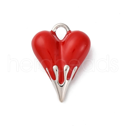 Brass Enamel Pendants KK-Q098-19P-1