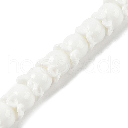 Gold Sand Lampwork Beads Strands LAMP-P069-02A-11-1