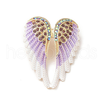 Alloy Rhinestone Brooches for Backpack Clothes JEWB-M068-02G-02-1