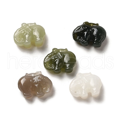 Natural Nephrite Jade Pendants G-NH0007-03-1