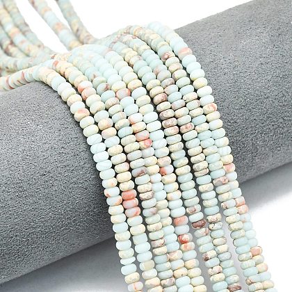 Synthetic ShouShan Stone Beads Strands G-P575-A51-4x2mm-1