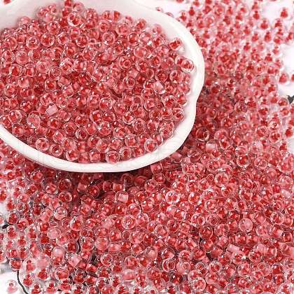 Transparent Inside Colours Glass Seed Beads X1-SEED-A032-04J-1