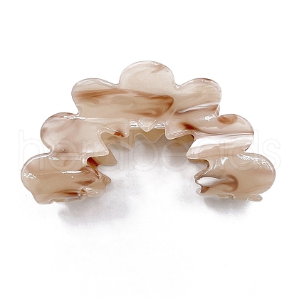 Hollow Wave Acrylic Large Claw Hair Clips PW-WG83869-06-1
