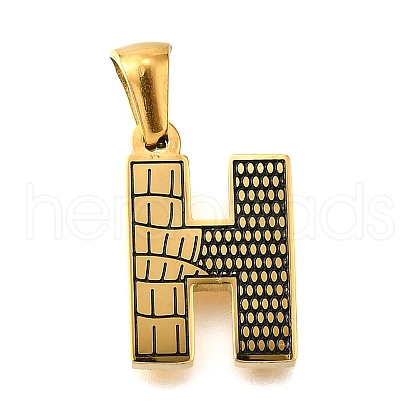 Golden 304 Stainless Steel Pendants STAS-K300-01G-H-1