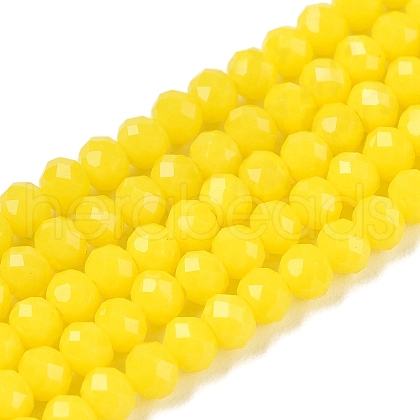 Opaque Solid Color Imitation Jade Glass Beads Strands EGLA-A044-P3mm-D04-1