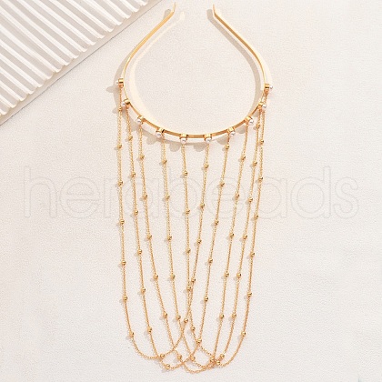 Elegant Long Tassel Iron & Alloy Hair Bands for Women QP3969-1-1