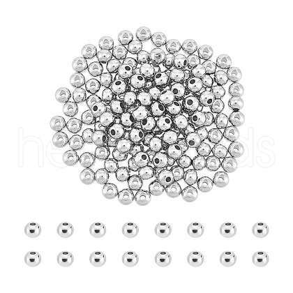 Unicraftale 304 Stainless Steel Round Spacer Beads STAS-UN0058-86C-P-1