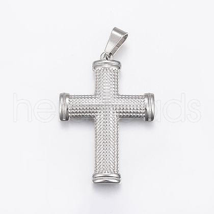 Non-Tarnish 304 Stainless Steel Pendants with 201 Stainless Steel Clasp STAS-H429-03P-1